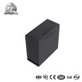 75x56 black gray aluminium extrusion project box enclosure case